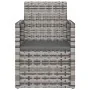 Garden armchair with gray synthetic rattan cushion by vidaXL, Garden chairs - Ref: Foro24-362321, Price: 70,76 €, Discount: %