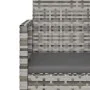 Garden armchair with gray synthetic rattan cushion by vidaXL, Garden chairs - Ref: Foro24-362321, Price: 70,76 €, Discount: %