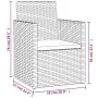 Garden armchair with gray synthetic rattan cushion by vidaXL, Garden chairs - Ref: Foro24-362321, Price: 70,76 €, Discount: %
