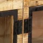 Massives Sideboard aus rohem Mangoholz braun schwarz 160x30x80 cm von vidaXL, Sideboards - Ref: Foro24-247994, Preis: 436,68 ...