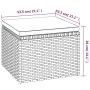 3-seater garden sofa with awning and gray synthetic rattan stool by vidaXL, Outdoor sofas - Ref: Foro24-362335, Price: 303,15...