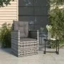 Garden armchair with gray synthetic rattan cushion by vidaXL, Garden chairs - Ref: Foro24-362323, Price: 78,01 €, Discount: %