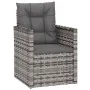 Garden armchair with gray synthetic rattan cushion by vidaXL, Garden chairs - Ref: Foro24-362323, Price: 78,01 €, Discount: %