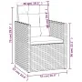 Garden armchair with gray synthetic rattan cushion by vidaXL, Garden chairs - Ref: Foro24-362323, Price: 78,01 €, Discount: %