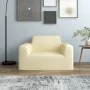 Elastic cover for cream polyester jersey armchair by vidaXL, Covers - Ref: Foro24-332944, Price: 23,07 €, Discount: %