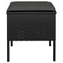 Garden stools 4 units with black synthetic rattan cushions by vidaXL, Modular outdoor sofas - Ref: Foro24-362340, Price: 105,...