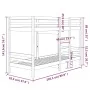 Etagenbett aus massivem Kiefernholz, 90 x 200 cm von vidaXL, Betten und Lattenroste - Ref: Foro24-3139829, Preis: 237,81 €, R...