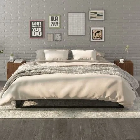 Bedside table 2 units plywood oak brown color by vidaXL, Nightstands - Ref: Foro24-817320, Price: 49,21 €, Discount: %