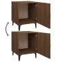 Bedside table 2 units plywood oak brown color by vidaXL, Nightstands - Ref: Foro24-817320, Price: 49,21 €, Discount: %