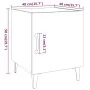 Bedside table 2 units plywood oak brown color by vidaXL, Nightstands - Ref: Foro24-817320, Price: 49,21 €, Discount: %