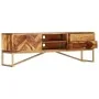 Solid sheesham wood TV cabinet 140x30x45 cm by vidaXL, TV Furniture - Ref: Foro24-247998, Price: 187,77 €, Discount: %
