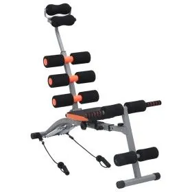 Entrenador de abdominales en forma de L con cuerdas elásticas de vidaXL, Bancos de ejercicio - Ref: Foro24-92478, Precio: 93,...