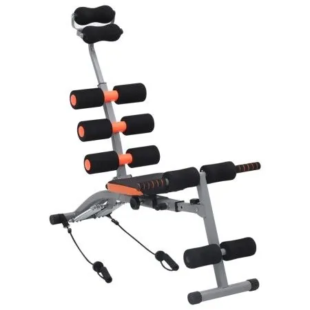 Entrenador de abdominales en forma de L con cuerdas elásticas de vidaXL, Bancos de ejercicio - Ref: Foro24-92478, Precio: 93,...