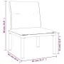 Gartenmöbel-Set 3-teilig aus schwarzem und grauem synthetischem Rattan von vidaXL, Modulare Sofas für den Außenbereich - Ref:...