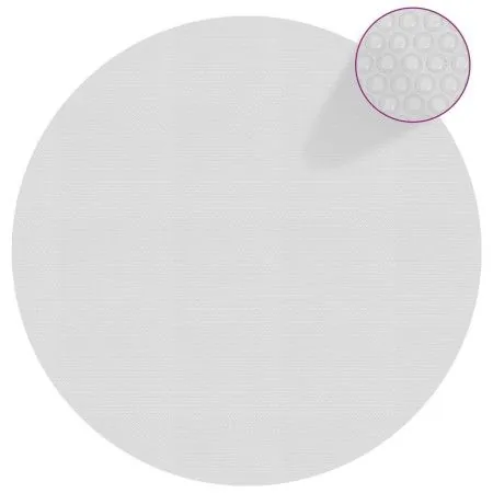 Schwimmende PE-Solarabdeckung für Pool, grau, 381 cm von vidaXL, Poolabdeckungen - Ref: Foro24-92999, Preis: 40,22 €, Rabatt: %