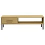 OSLO Couchtisch, Metallbeine, massives Kiefernholz, braun von vidaXL, Couchtisch - Ref: Foro24-351036, Preis: 52,91 €, Rabatt: %