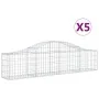 Gabionenkörbe 5 Stk. Bogenform Eisen 200x30x40/60 cm von vidaXL, Töpfe und Pflanzgefäße - Ref: Foro24-3145370, Preis: 241,70 ...