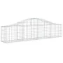 Gabion baskets 5 units, arched shape, iron, 200x30x40/60 cm by vidaXL, Pots and planters - Ref: Foro24-3145370, Price: 241,70...