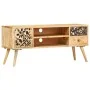 TV-Schrank aus massivem Mangoholz, 100 x 30 x 45 cm von vidaXL, TV-Möbel - Ref: Foro24-247999, Preis: 119,50 €, Rabatt: %