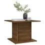 Oak brown engineered wood coffee table 55.5x55.5x40 cm by vidaXL, Coffee table - Ref: Foro24-813097, Price: 29,56 €, Discount: %