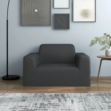 Elastic cover for anthracite polyester jersey armchair by vidaXL, Covers - Ref: Foro24-332936, Price: 25,68 €, Discount: %