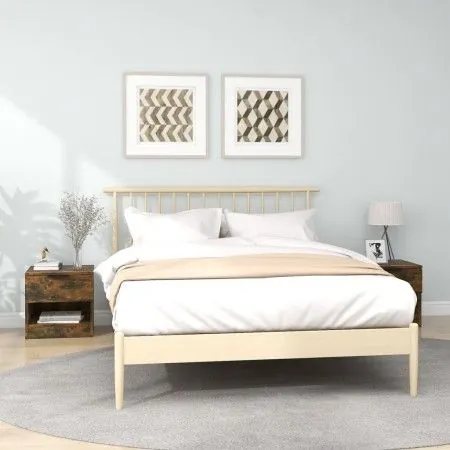 Nachttische 2 Stück geräuchertes Eichensperrholz von vidaXL, Nachttische - Ref: Foro24-817046, Preis: 44,79 €, Rabatt: %