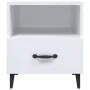 Nachttische 2 Stück glänzend weißes Sperrholz von vidaXL, Nachttische - Ref: Foro24-812037, Preis: 66,47 €, Rabatt: %