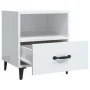 Nachttische 2 Stück glänzend weißes Sperrholz von vidaXL, Nachttische - Ref: Foro24-812037, Preis: 66,47 €, Rabatt: %