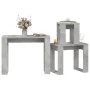 Stackable tables 3 pieces plywood gray concrete by vidaXL, Side tables - Ref: Foro24-808607, Price: 43,41 €, Discount: %