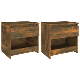 Bedside tables 2 units plywood oak 40x30x39 cm by vidaXL, Nightstands - Ref: Foro24-815130, Price: 45,94 €, Discount: %