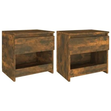 Bedside tables 2 units plywood oak 40x30x39 cm by vidaXL, Nightstands - Ref: Foro24-815130, Price: 45,94 €, Discount: %