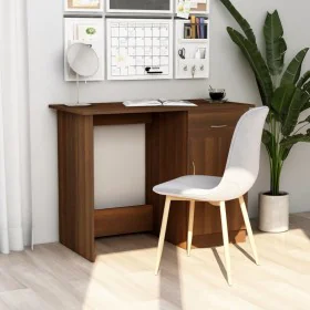 Escritorio de madera contrachapada marrón roble 100x50x76 cm de vidaXL, Escritorios - Ref: Foro24-815422, Precio: 76,79 €, De...