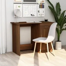 Schreibtisch aus braunem Eichensperrholz, 100 x 50 x 76 cm von vidaXL, Schreibtische - Ref: Foro24-815422, Preis: 75,63 €, Ra...