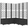 Planter with black PP trellis 120x120x136 cm by vidaXL, Pots and planters - Ref: Foro24-318277, Price: 207,84 €, Discount: %