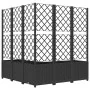 Planter with black PP trellis 120x120x136 cm by vidaXL, Pots and planters - Ref: Foro24-318277, Price: 207,84 €, Discount: %