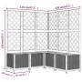 Planter with black PP trellis 120x120x136 cm by vidaXL, Pots and planters - Ref: Foro24-318277, Price: 207,84 €, Discount: %