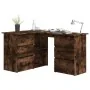 Eckschreibtisch aus geräuchertem Eichensperrholz, 145 x 100 x 76 cm von vidaXL, Schreibtische - Ref: Foro24-815441, Preis: 14...