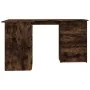 Eckschreibtisch aus geräuchertem Eichensperrholz, 145 x 100 x 76 cm von vidaXL, Schreibtische - Ref: Foro24-815441, Preis: 14...