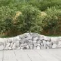 Gabion baskets 3 pcs arch shape iron 200x30x40/60 cm by vidaXL, Pots and planters - Ref: Foro24-3145368, Price: 146,06 €, Dis...