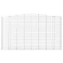 Gabion baskets 5 units, arched shape, iron, 400x50x220/240 cm by vidaXL, Pots and planters - Ref: Foro24-3146037, Price: 1,00...
