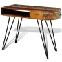 Schreibtisch aus recyceltem Massivholz mit Eisenbeinen von vidaXL, Schreibtische - Ref: Foro24-241641, Preis: 176,99 €, Rabat...