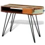 Schreibtisch aus recyceltem Massivholz mit Eisenbeinen von vidaXL, Schreibtische - Ref: Foro24-241641, Preis: 176,99 €, Rabat...