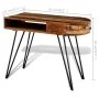 Schreibtisch aus recyceltem Massivholz mit Eisenbeinen von vidaXL, Schreibtische - Ref: Foro24-241641, Preis: 176,99 €, Rabat...
