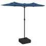 Double umbrella with blue LED lights 316x240 cm by vidaXL, Umbrellas - Ref: Foro24-362976, Price: 117,52 €, Discount: %