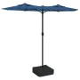 Sombrilla doble con luces LED azul 316x240 cm de vidaXL, Sombrillas - Ref: Foro24-362976, Precio: 117,52 €, Descuento: %
