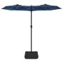 Double umbrella with blue LED lights 316x240 cm by vidaXL, Umbrellas - Ref: Foro24-362976, Price: 117,52 €, Discount: %