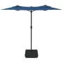 Double umbrella with blue LED lights 316x240 cm by vidaXL, Umbrellas - Ref: Foro24-362976, Price: 117,52 €, Discount: %