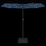Sombrilla doble con luces LED azul 316x240 cm de vidaXL, Sombrillas - Ref: Foro24-362976, Precio: 117,52 €, Descuento: %
