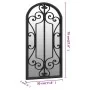 Black iron garden mirror for outdoor use 70x30 cm by vidaXL, Mirrors - Ref: Foro24-318376, Price: 90,83 €, Discount: %