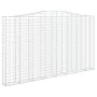 Gabionenkörbe 2 Stk. Bogenform Eisen 400x30x220/240 cm von vidaXL, Töpfe und Pflanzgefäße - Ref: Foro24-3145904, Preis: 523,2...